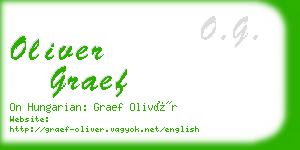 oliver graef business card